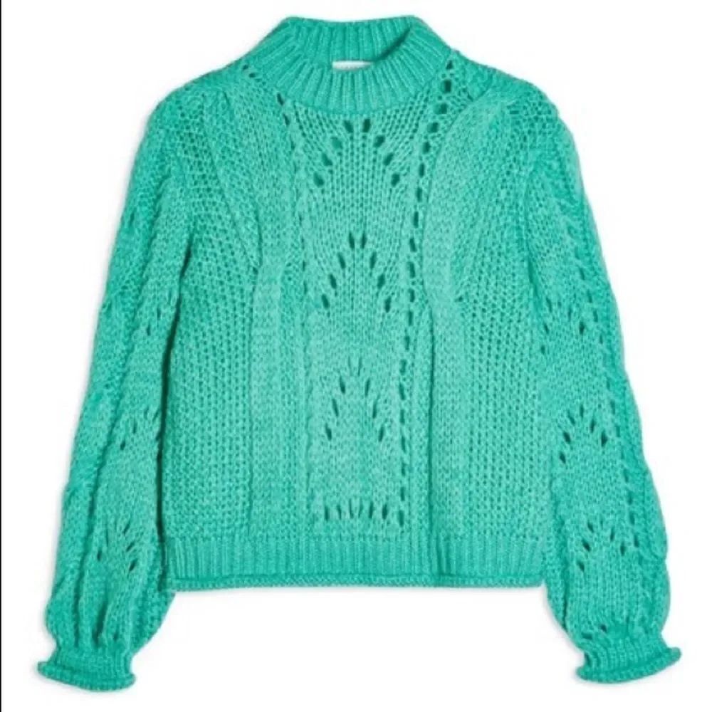 ✨ Topshop Shell Turquoise Sweater✨ - Picture 3 of 9